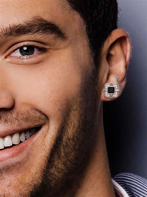 mens gucci diamond earrings|Gucci men's diamond stud earrings.